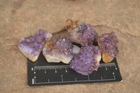 Natural Small Dark "Amethystos" Amethyst Clusters x 70 From Kwaggafontein, South Africa - TopRock