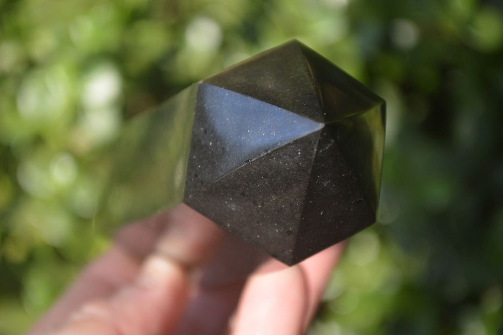 Polished Black Basalt Points  x 4 From Madagascar - Toprock Gemstones and Minerals 