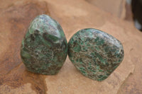 Polished Emerald In Matrix Standing Free Forms x 4 From Sandawana, Zimbabwe - TopRock