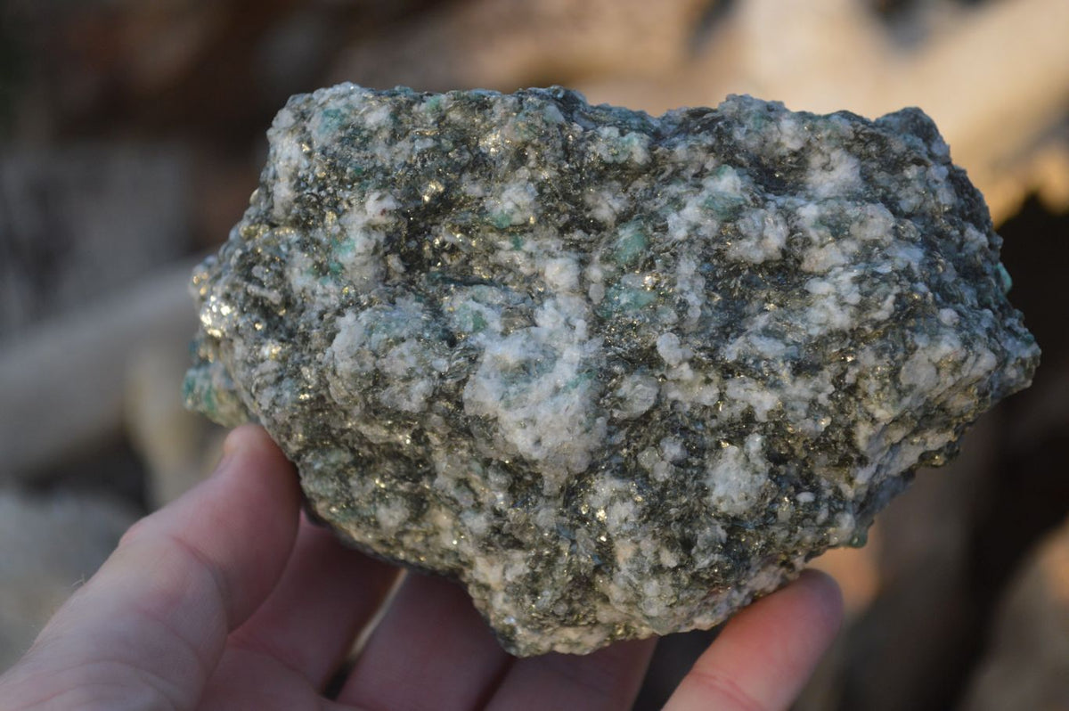 Natural Rare Emerald Mica In Matrix Cobbed Specimens x 3 From Mutoko, Zimbabwe - Toprock Gemstones and Minerals 