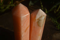 Polished Orange Twist Calcite Towers x 2 From Maevantanana, Madagascar - Toprock Gemstones and Minerals 