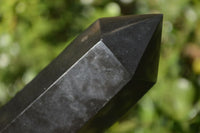 Polished Black Basalt Points  x 4 From Madagascar