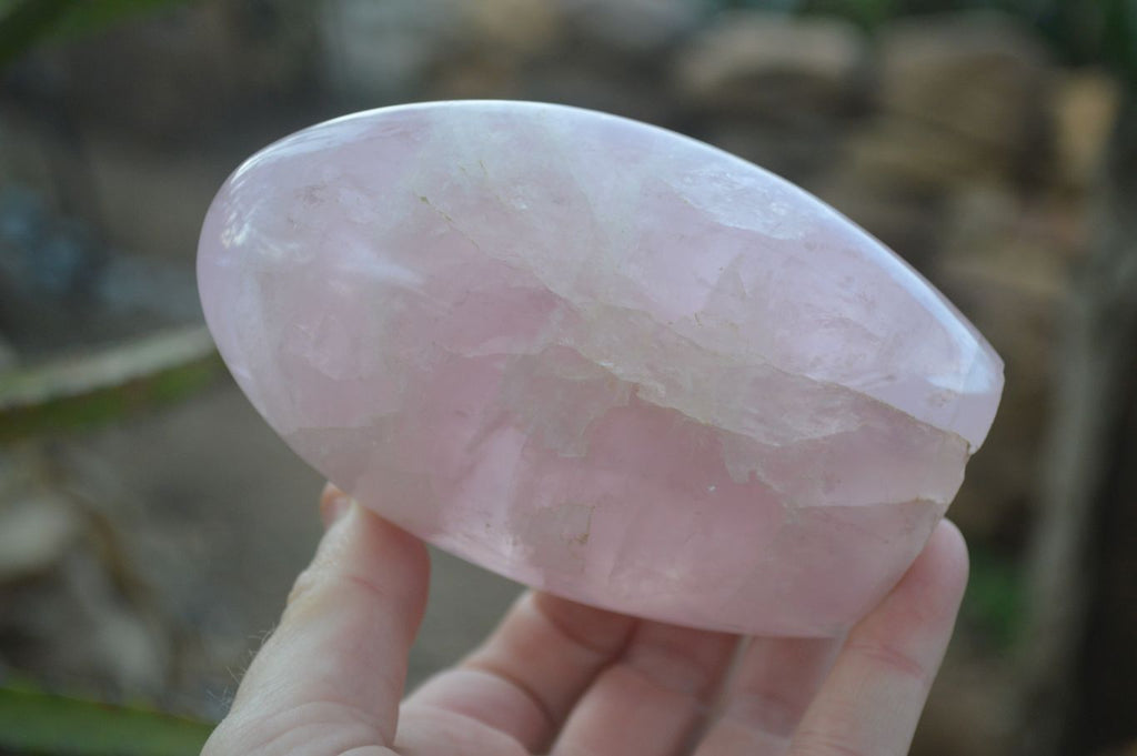 Polished Gemmy Rose Quartz Standing Free Forms x 4 From Ambatondrazaka, Madagascar - Toprock Gemstones and Minerals 