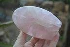 Polished Gemmy Rose Quartz Standing Free Forms x 4 From Ambatondrazaka, Madagascar - Toprock Gemstones and Minerals 