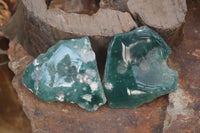 Polished On One Side Emerald Mtorolite Plates x 12 From Mutorashanga, Zimbabwe - Toprock Gemstones and Minerals 