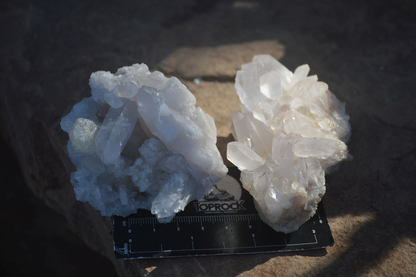 Natural Clear Quartz Crystal Clusters  x 5 From Mpika, Zambia - Toprock Gemstones and Minerals 