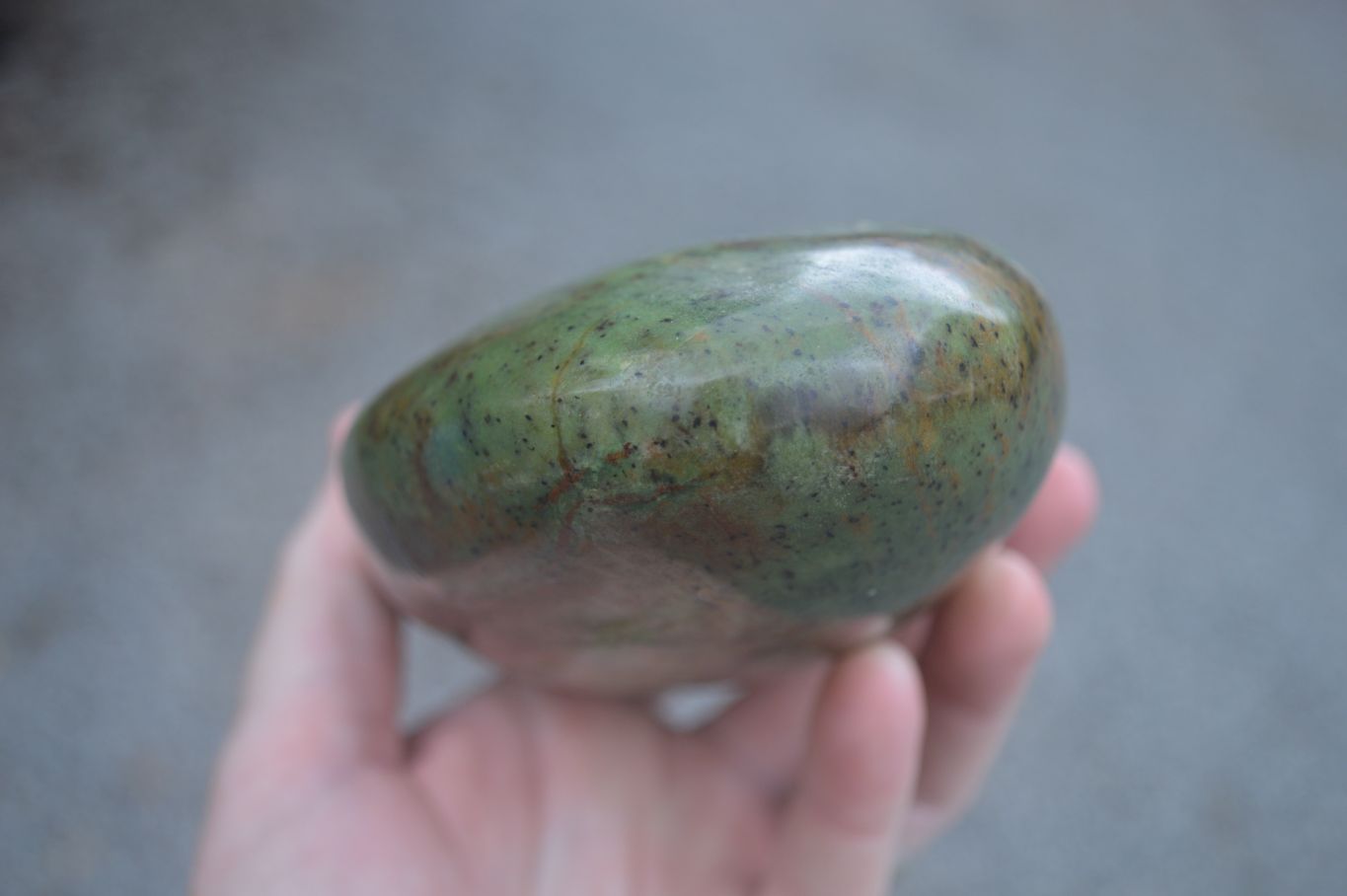 Polished Green Chrysoprase Standing Free Form x 1 From Madagascar - Toprock Gemstones and Minerals 