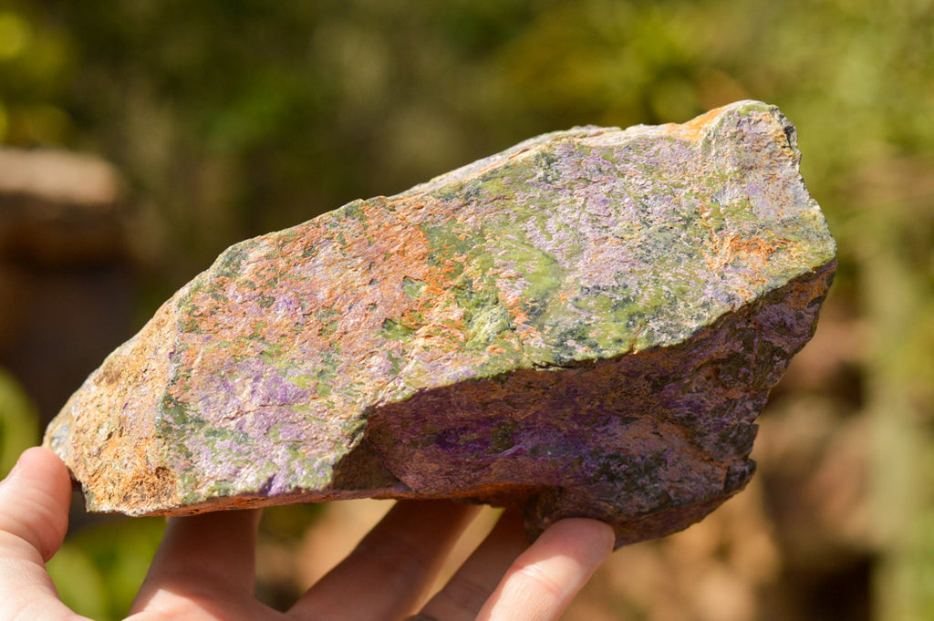 Natural Large Rough Purple Stichtite Specimens  x 2 From Barberton, South Africa - TopRock