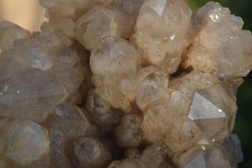 Natural Cascading White Phantom Smokey Quartz Clusters  x 2 From Luena, Congo - Toprock Gemstones and Minerals 