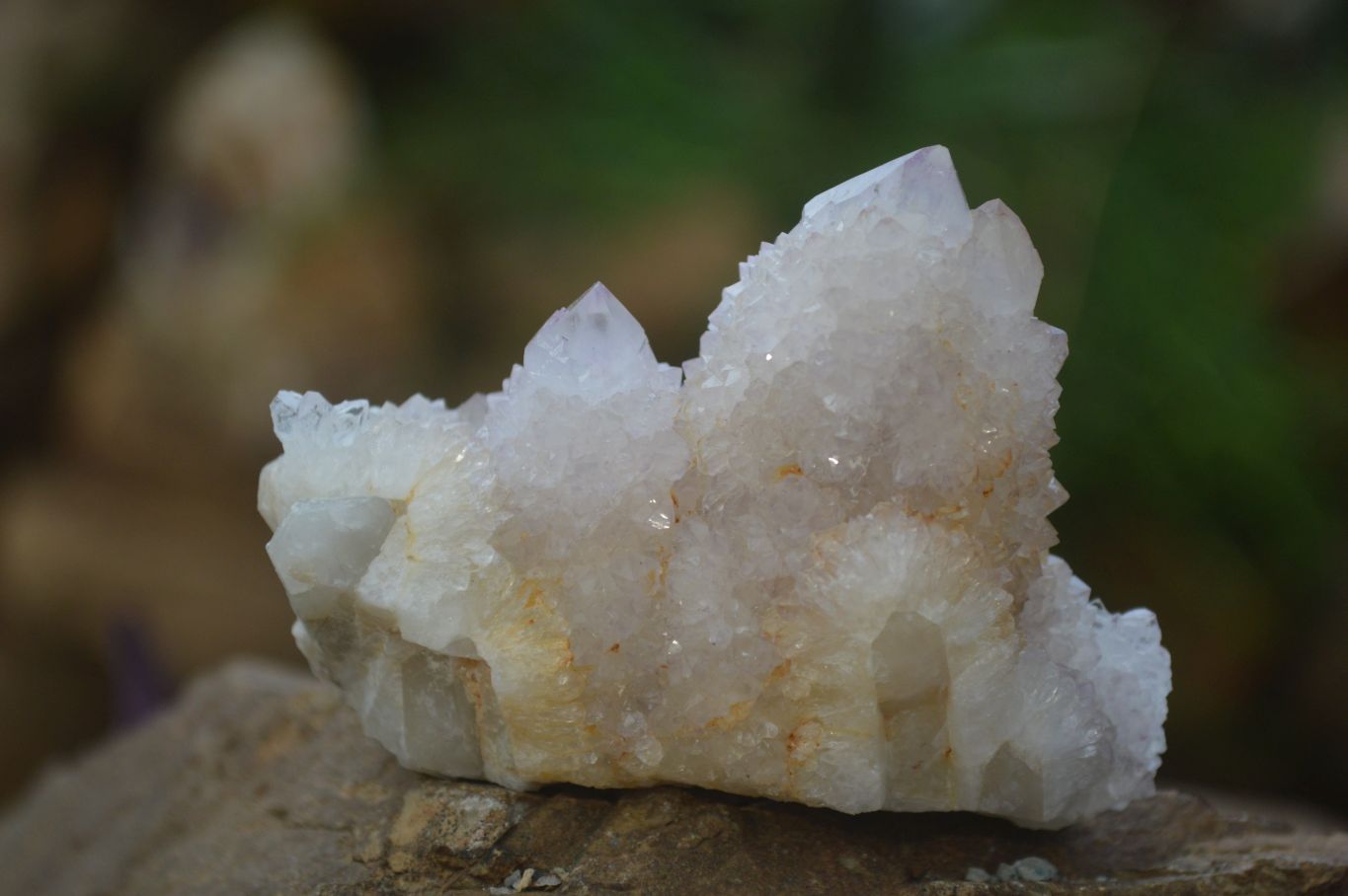 Natural Pale Lilac Spirit Quartz Clusters x 12 From Boekenhouthoek, South Africa - Toprock Gemstones and Minerals 