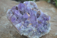 Natural Dark Amethyst Clusters x 3 From Mapatizya, Zambia - Toprock Gemstones and Minerals 