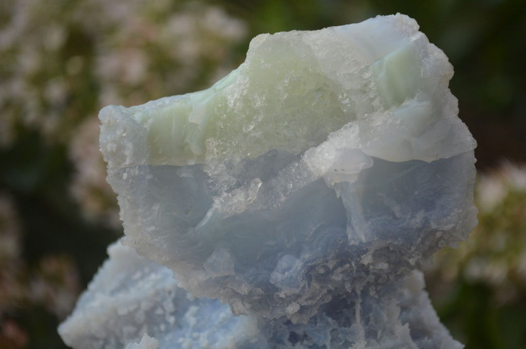 Natural Etched Blue Chalcedony Specimens x 3 From Nsanje, Malawi - Toprock Gemstones and Minerals 