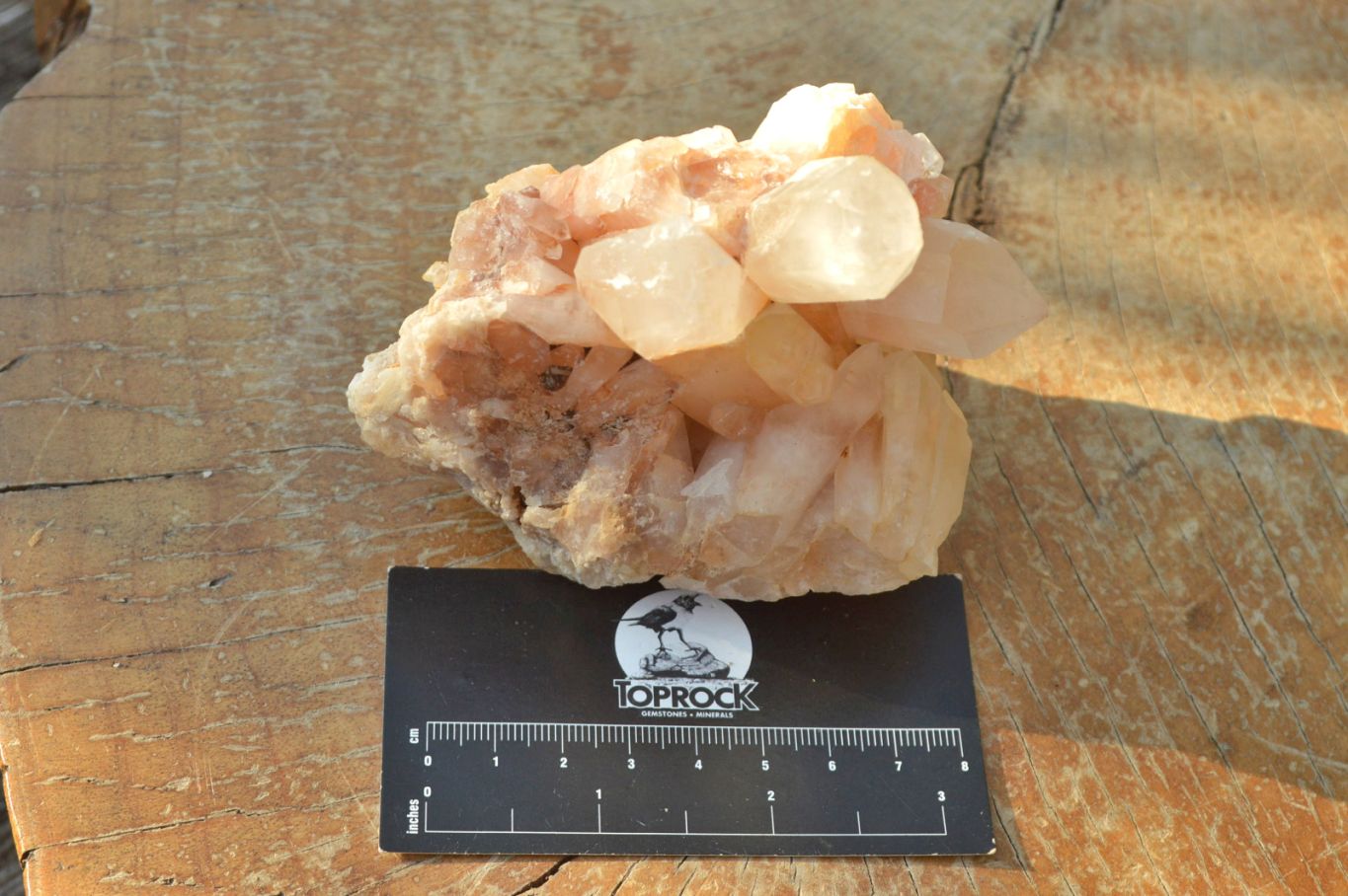 Natural Golden Iron Candle Quartz Clusters x 6 From Madagascar - TopRock