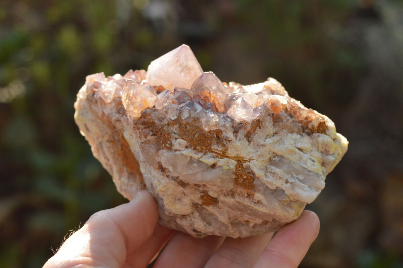 Natural Amethyst Phantom Spirit Quartz Clusters  x 4 From Boekenhouthoek, South Africa - TopRock