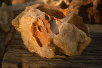 Natural Golden Limonite Quartz Vug Specimen x 1 From Zambia - Toprock Gemstones and Minerals 