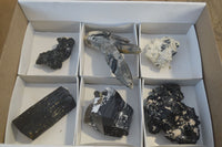 Natural Schorl Black Tourmaline Specimens x 6 From Erongo, Namibia