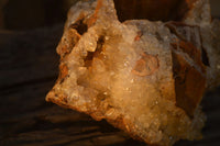 Natural Golden Limonite Quartz Vug Specimen x 1 From Zambia - Toprock Gemstones and Minerals 