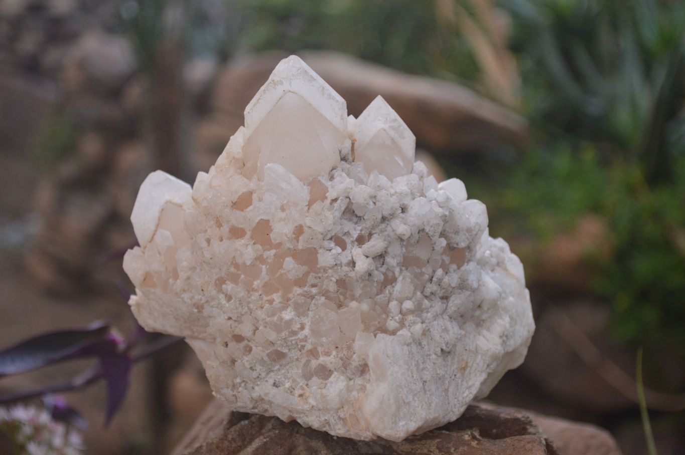 Natural Large Candle Quartz Crystals  x 2 From Madagascar - Toprock Gemstones and Minerals 