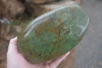 Polished Green Chrysoprase Standing Free Form x 1 From Madagascar - Toprock Gemstones and Minerals 