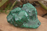 Polished  Large Malachite Free Form With Flower Ring Patterns  x 1 From Congo - Toprock Gemstones and Minerals 