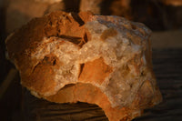 Natural Golden Limonite Quartz Vug Specimen x 1 From Zambia - Toprock Gemstones and Minerals 