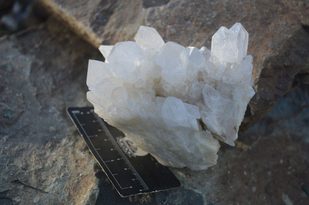 Natural Mixed Quartz Clusters  x 4 From Madagascar - Toprock Gemstones and Minerals 