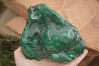 Polished  Large Malachite Free Form With Flower Ring Patterns  x 1 From Congo - Toprock Gemstones and Minerals 