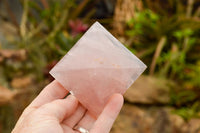 Polished Pink Rose Quartz Pyramids  x 6 From Madagascar - TopRock