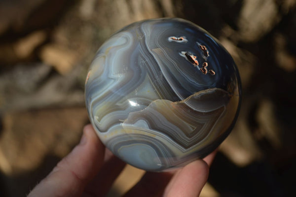 Polished Highly Selected Agate Spheres  x 2 From Madagascar - Toprock Gemstones and Minerals 