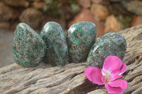 Polished Emerald In Matrix Standing Free Forms x 4 From Sandawana, Zimbabwe - TopRock