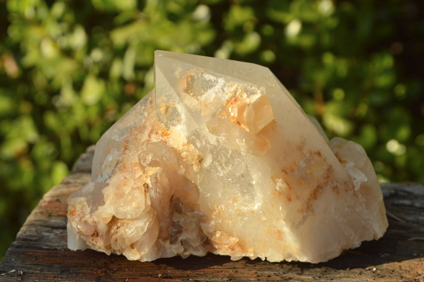 Natural Golden Iron Candle Quartz Clusters x 6 From Madagascar - TopRock