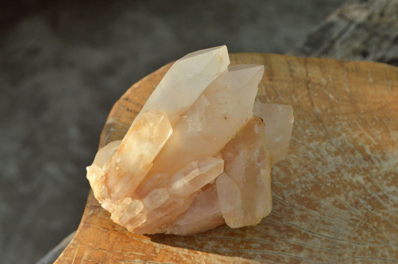 Natural Golden Iron Candle Quartz Clusters x 6 From Madagascar - TopRock