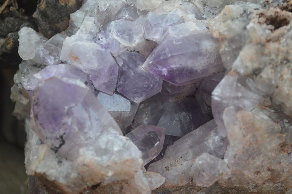 Natural Jacaranda Amethyst Clusters  x 2 From Zambia - Toprock Gemstones and Minerals 
