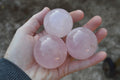 Polished Beautiful Pink Rose Quartz Spheres x 6 From Ambatondrazaka, Madagascar - TopRock