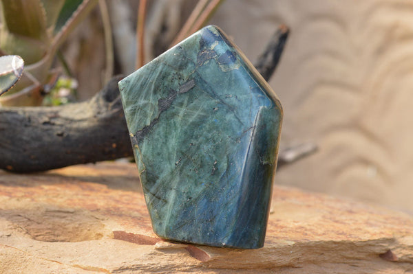 Polished Blue Labradorite Standing Free Form x 1 From Tulear, Madagascar - TopRock