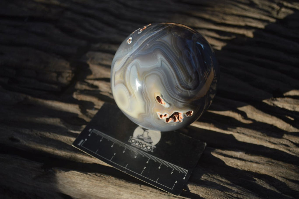 Polished Highly Selected Agate Spheres  x 2 From Madagascar - Toprock Gemstones and Minerals 