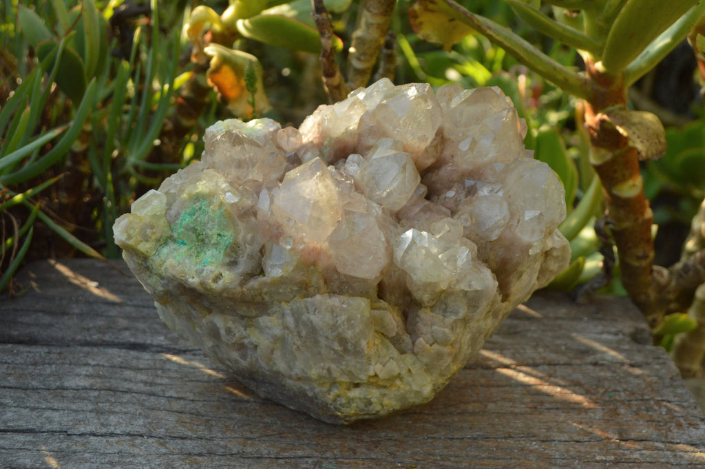 Natural Malachite Infused Smokey Quartz Cluster x 1 From Luena, Congo - TopRock