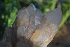 Natural Cascading White Phantom Smokey Quartz Clusters  x 3 From Luena, Congo - Toprock Gemstones and Minerals 