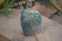 Polished Emerald Mica In Matrix Standing Free Forms x 1 From Mutoko, Zimbabwe - Toprock Gemstones and Minerals 