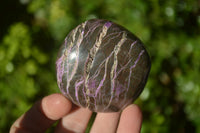 Polished Stichtite Galet / Palm Stones x 6 From Barberton, South Africa - Toprock Gemstones and Minerals 