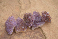 Natural Small Dark "Amethystos" Amethyst Clusters x 70 From Kwaggafontein, South Africa - TopRock