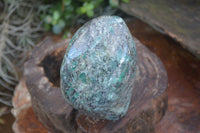 Polished Emerald Mica In Matrix Standing Free Forms x 1 From Mutoko, Zimbabwe - Toprock Gemstones and Minerals 