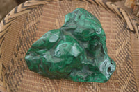 Polished  Large Malachite Free Form With Flower Ring Patterns  x 1 From Congo - Toprock Gemstones and Minerals 