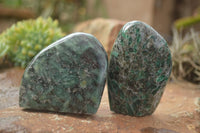 Polished Emerald In Matrix Standing Free Forms x 4 From Sandawana, Zimbabwe - TopRock
