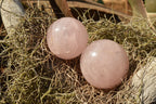 Polished Gemmy Pink Rose Quartz Spheres  x 6 From Ambatondrazaka, Madagascar - TopRock
