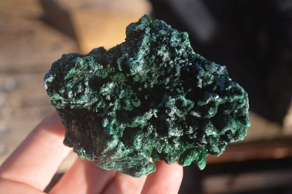 Natural Chatoyant Silky Malachite Specimens  x 6 From Kasompe, Congo - Toprock Gemstones and Minerals 