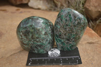 Polished Emerald In Matrix Standing Free Forms x 4 From Sandawana, Zimbabwe - TopRock