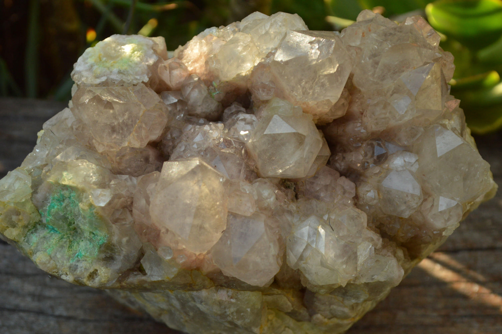 Natural Malachite Infused Smokey Quartz Cluster x 1 From Luena, Congo - TopRock
