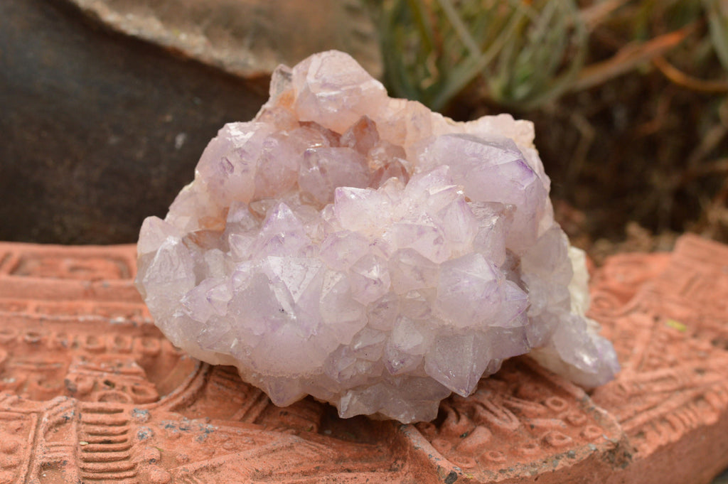 Natural Amethyst Cactus Quartz Clusters  x 5 From Boekenhouthoek, South Africa - TopRock