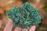Natural Chatoyant Silky Malachite Specimens  x 3 From Congo - Toprock Gemstones and Minerals 